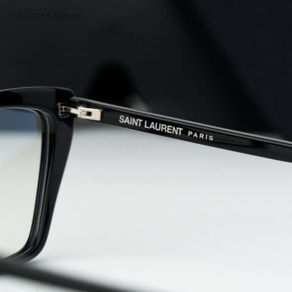 Saint Laurent Women Eyeglasses Black Cat Eye SL737 MICA THIN OPT 001 BRAND NEW - Picture 8 of 11